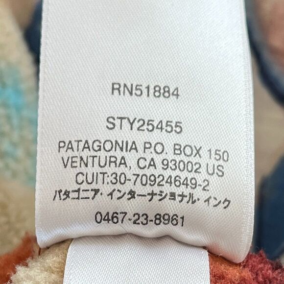 Patagonia Synchilla Snap T Fleece Timber Twist Aztec Pullover Cinder Red Size XS - Picture 14 of 15